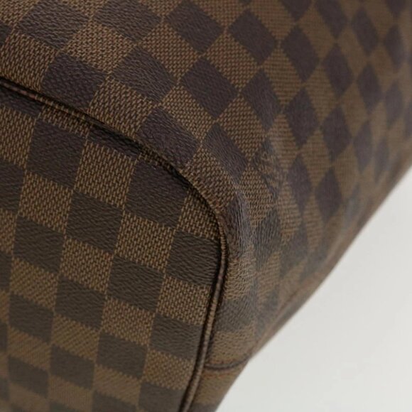 LOUIS VUITTON Damier Ebene Rose valerine Neverfull MM ToteBag N41603 Auth 42621A - Picture 10 of 15